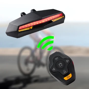 USB Įkrovimo Karšto Pardavimui, Dviračių Nuoma Galiniai LED Uodegos Šviesos Belaidžio Nuotolinio Valdymo Posūkio Signalus Saugos užpakalinis žibintas Įspėjamoji Lemputė