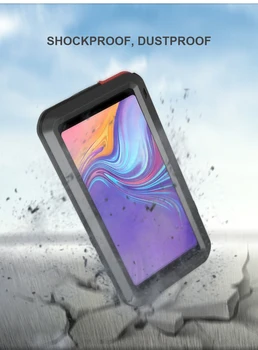 Samsung Galaxy A9 2018 Atveju Meilė Mei Šoko Purvo Įrodymas, Atsparus Vandeniui, Metalo Šarvai Padengti Telefono Dėklas Samsung Galaxy A9s