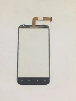 4.7 Colių HTC Sensation XL G21 X315E Jutiklinis Ekranas Stiklas, skaitmeninis keitiklis Stiklo Skydelis Juoda Baltos Spalvos, Su lipnia Juosta