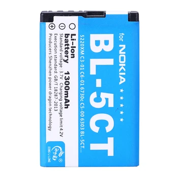 DLL 1300mAh baterija BL-5CT BL5CT Baterija Nokia 5220XM Baterija 6730 C5-00 C6-01 C3-01 6303C 5220 6730c C5 6303i