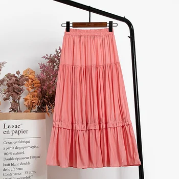 Vasaros 2020 m. moteris Šifono Swing sijonas aukštu juosmeniu moterų sijonas-line sijonas klubas dėvėti ponios sexy sudurti paplūdimio Visas rungtynes, sijonai
