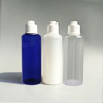 Didmeninė 30pcs 150ml spalvotų flip top cap plastikinio butelio,Kosmetikos losjonu, kremu PET taros Kelionės šampūno buteliukas su dangteliu