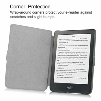 Smart Cover Atveju Kumelė Clara HD 6 colių Raštas Shell Odos E Book Reader Rankovės Dėklas Turėtojas KoboClara HD Guard