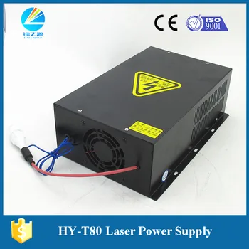HY-T80, 80W 110V, 220V co2 lazerio energijos tiekimo lazeriu PSU co2 lazerio vamzdžiai ir lazerio aparatas