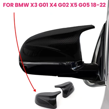 1 Pora BMW X3 G01 X4 G02 X5 G05 2018 2019 2020 2021 2022 Anglies Pluošto Veidrodis Dangtis Šoninės Durų galinio vaizdo Padengti Kepurės