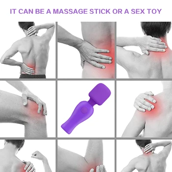 Įkraunamas mini stipraus smūgio maži AV masažas vibratorius moterų makšties vibratorius klitorio butt plug analinis erotinis sekso žaislai wome