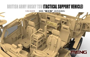 MENG VS009 1/35 Mastelis Britų Armijos Haskis TSV (Taktinės Paramos Transporto priemonės) Plastikinių modelių Kūrimo Rinkinį