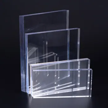 Skaidraus organinio stiklo plastiko lakštas, akrilo organinio stiklo lapas polymethacrylate 1mm-9mm storio, ilgis 10x20cm