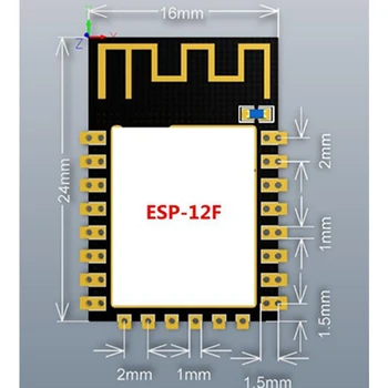 10vnt/Daug ESP8266 ESP-12F Serijos WIFI Modelį Atnaujinti Nuotolinio Bevielio ryšio Modulis ESP12F