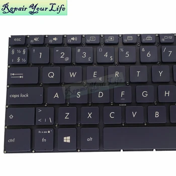 Pakeisti Klaviatūras UX450 Apšvietimu ir Klaviatūros ASUS Zenbook 14 UX450FD NE Norvegija išdėstymas juoda KB 0KNB0 262LND00 karšto pardavimo