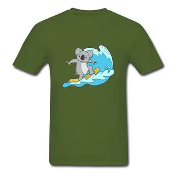 Kawaii banglenčių koala Plius Dydis Vyrų T-shirt Cute Kačių Pagrindinio Viršūnes Juokinga Tinginys Medvilnės Tees Naujas Vasaros Animacinių filmų Gyvūnų Spausdinti marškinėliai