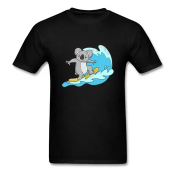 Kawaii banglenčių koala Plius Dydis Vyrų T-shirt Cute Kačių Pagrindinio Viršūnes Juokinga Tinginys Medvilnės Tees Naujas Vasaros Animacinių filmų Gyvūnų Spausdinti marškinėliai