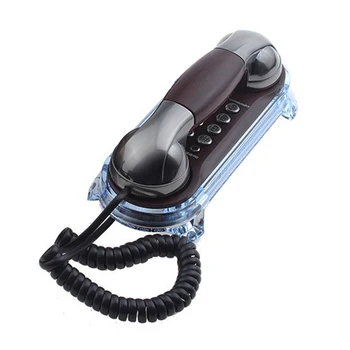 Trimline Corded Phone Antikvariniai Retro Sienos Montuojamas Telefono Old Fashion Classic Vintage Telefono su Šviesos Stalinis/Sieninis Telefono