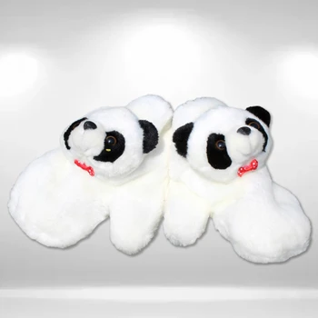 Suaugusiems Vaikams Tėvų-Vaikų Žiemos Fuzzy Pliušinis Šiltas Visiškai Pirštų Pirštinės Mielas 3D Animaciją Panda Įdaryti Žaislas kumštinės Pirštinės Vertus Šilčiau