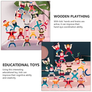 1 Rinkinys Vaikams Balansas Žaislas Medinis Hercules Blokuoti Žaislas Švietimo Plaything