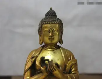 Kinijos Budizmo vario ir Bronzos Mahavairocana Tathagata Sakyamuni Budos statula