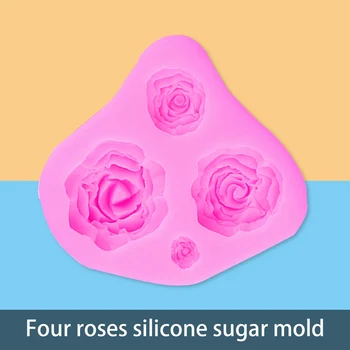 1pcs 3D Silikono Formos Baby Serija Gėlių 