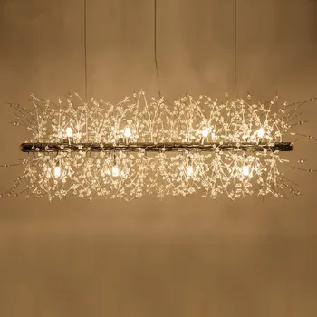 Šiaurės šalių šiuolaikinės paprasta kambarį kristalų restoranas sieniniai šviestuvai kūrybos led meno juostą, šiltas miegamasis priedai veltiniams, vilna lempa