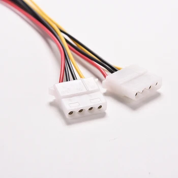 Naujo Kompiuterio 4 kontaktų IDE, 1-su-2 Maitinimo Y Splitter Cable