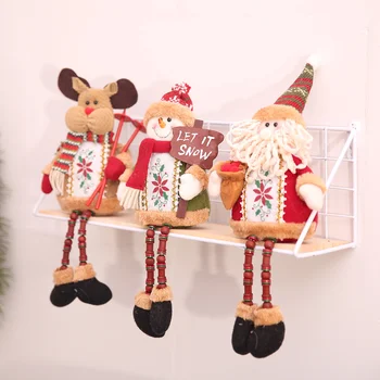 Santa Claus Briedžių Sniego Žaislas, Lėlė Gėlių Kambarį Parduotuvėje Darbalaukio Kalėdinė Dekoracija Namuose Medžio Ornamentais Vaikai Naujųjų Metų Dovana 2020 m.