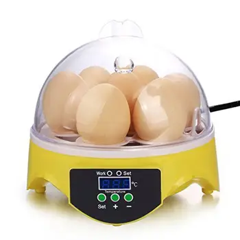 Mini Skaitmeninės 7 Kiaušiniai Inkubatoriaus Automatinis Temperatūros Brooder Vištienos Antis Paukščių Kiaušinių Hatcher 110 220V Ūkio naminių Paukščių Perykla Mašina