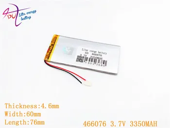 Didysis išpardavimas 456075 466076 ličio polimerų baterija 3.7 V 3350MAH baterija tablet PC