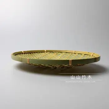 Vaisių plokštė dubenys bambuko krepšelį kulinarijos plokštė śmietniczka bambuko narve antikvarinių ir senovinių rankų darbo dekoro bambuko saugojimo krepšys