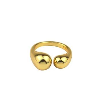 Pankroko Aukso Atidaryti Žiedas Moterims Derliaus Reguliuojamas Grandinės Piršto Žiedai Geometrinis Pareiškimą, Šaliai, Papuošalai, Dovanos