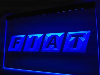 LG010 - Fiat LED Neon Light Ženklas kabo ženklas, namų dekoro amatai