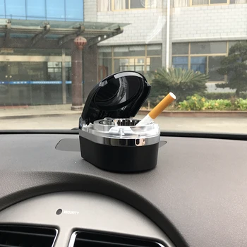 LED Šviesos Cigarų CigarettePortable Peleninę Sunkvežimių, Auto, Interjero Priedai, Nešiojamų Automobilį, Peleninė, Pelenų Cilindrų Saugojimo Puodelio Laikiklis