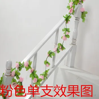 Modeliavimo netikrą gėlių, Rožių cukranendrių vestuvių patalpų lubų false vainikas apdaila