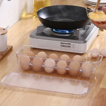 Virtuvės Šaldytuvas Šviežių Išlaikyti Kiaušinių Laikymo Dėžutė Plastikiniai Namų Skaidri Maisto Saugojimo Konteineris, Virtuvė, Sandėliavimo Organizatorius
