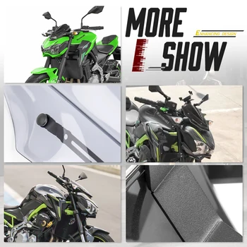 Motociklas Naujas Sporto priekinio Stiklo, Priekinio stiklo pertvara nuo Vėjo su Apkaba, Skirta Kawasaki Z900 ZR900 2017 2018 2019 Z 900 Priedai