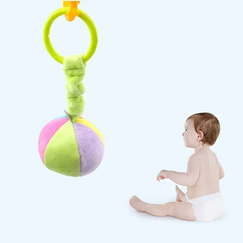 Kūdikių Pliušinis Vertus Bell Vaikams Žaislas Turėtojas 360 Laipsnių Pasukti Rankos Laikiklis Nustatyti Juokingas Žaislas Kūdikio Vežimėlį, Lovelę Kabinti Barškučių Žaislai