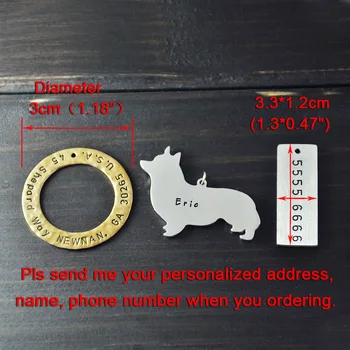 Asmeninį Jorkšyro Dog Tag Pet ID Tegus Vertus Antspaudu Lydinio Jorkšyro Žymeklį Individualų Pavadinimas