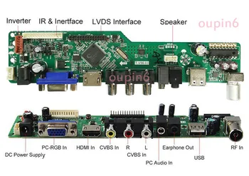 Rinkinys 14.0 colių VGA, HDMI Audio IPS NV140FHM-N48 1920x1080 LCD LED HDMI Skydelis + TV56 valdiklio tvarkyklę valdyba