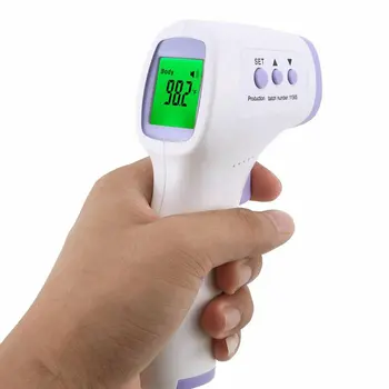 Ne-Susisiekite su Infraraudonųjų spindulių Termometras Nešiojamą Suaugusiems Vaikams Temperatūros Lcd Ekranas Skaitmeninis Lazerinis jutiklis Temperatūros Įrankis