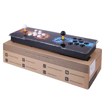 2650 1 Vaizdo Arcade Žaidimų Konsolės, du kartus Stick Namų Kova Žaidimai Mašina - Kumščiais Versija Juoda + Balta Klaviatūra