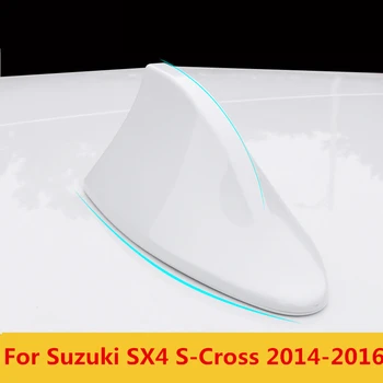 Automobilių Ryklių Pelekų Antena Auto Radijo Signalas Antenos ant Stogo Antenos Išorės apdailos Reikmenys Suzuki SX4 S-Cross-2016 m.