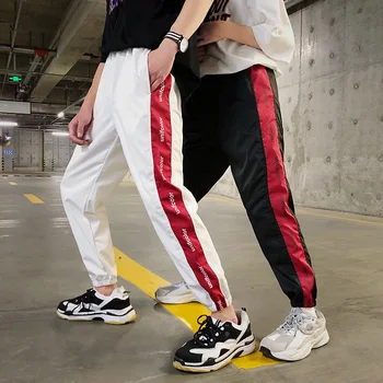 M-5XL!2018 Naujų rudens vyrų aukštosios gatvės mados tendencija atsitiktinis kelnės laisvas kelnes tinka Paaugliams pants plus size hip-hop ' o kostiumai
