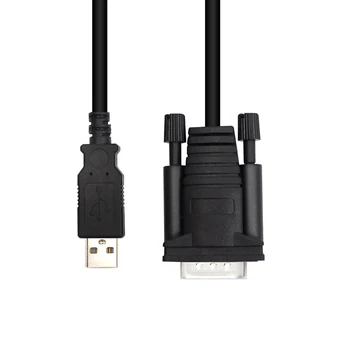 USB į RS232 DB9 Male Kabelio Konverteris Serial 9pin COM Port male Adapteris Palaiko Win 10/8/7