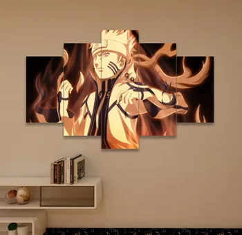 Drobė Dailininko Namų Puošybai Plakatas 5 Lentų Kambarį Anime Personažai HD Spausdinimo sistema modulinė dekoras
