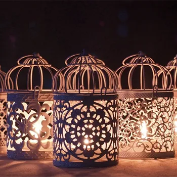2018 Naujausias Karšto Romantiška Birdcage Žvakidė Metalinė Tealight Žvakių Laikiklis Vestuvių Centerpieces Stalai Geležies Savininko Namų Dekoro