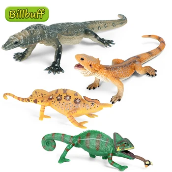 Naujas Modeliavimo Laukinių Gyvūnų driežas Modelį PVC Chameleonas figūrėlių Kolekcija Modelis Pažinimo Švietimo žaislas vaikams, Vaikas