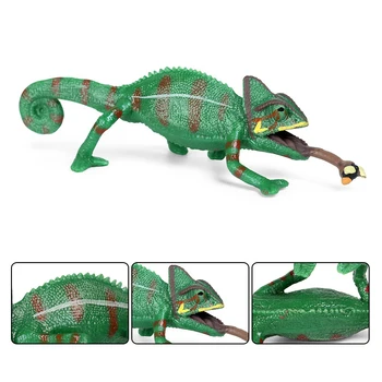 Naujas Modeliavimo Laukinių Gyvūnų driežas Modelį PVC Chameleonas figūrėlių Kolekcija Modelis Pažinimo Švietimo žaislas vaikams, Vaikas