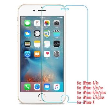 Wellzly grūdintas stiklas iphone 5s 6s iphone 7 8 stiklas screen protector 2.5 d HD 9H iPhone 4 4s 5 5s se 6s 7 8 x plus
