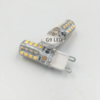20PCS/daug led G9 Kukurūzų lemputė 3W 220V 5W SMD 2835 3014 silikono įstaiga Aukštos Kokybės Šviestuvo Šviesos Pakeisti Halogeninės Lempos