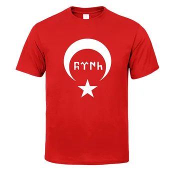 Nauji Karšto Pardavimo T-shirt moon star turk Marškinėliai vyriški Medvilnės trumpomis Rankovėmis Marškiniai Hip-Hop Tees Viršūnes Harajuku Streetwear