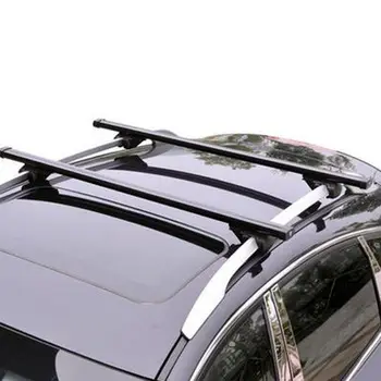 1set Tinka Cadillac SRX Universalus versija Juodo Aliuminio lydinio Stogo bagažinės sijos