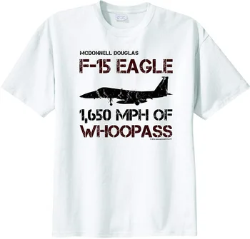 VYRIŠKI Mcdonnell Douglas F-15 Eagle 1650 Mph Whoopass trumpomis Rankovėmis T-Shirt 2019 Flash Spausdinti Medvilnės Slim Fit Įgulos Kaklo